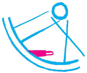 illustration of a tire valve tilted to the side